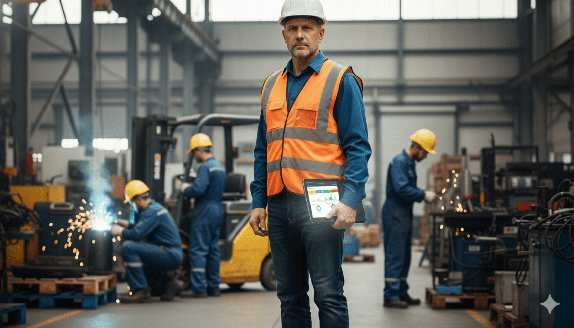 Supervisor industrial en planta